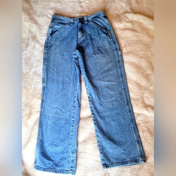 Vintage Y2K 80's Lee Carpenter Jeans With Adjustable Waist - Picture 1 of 14